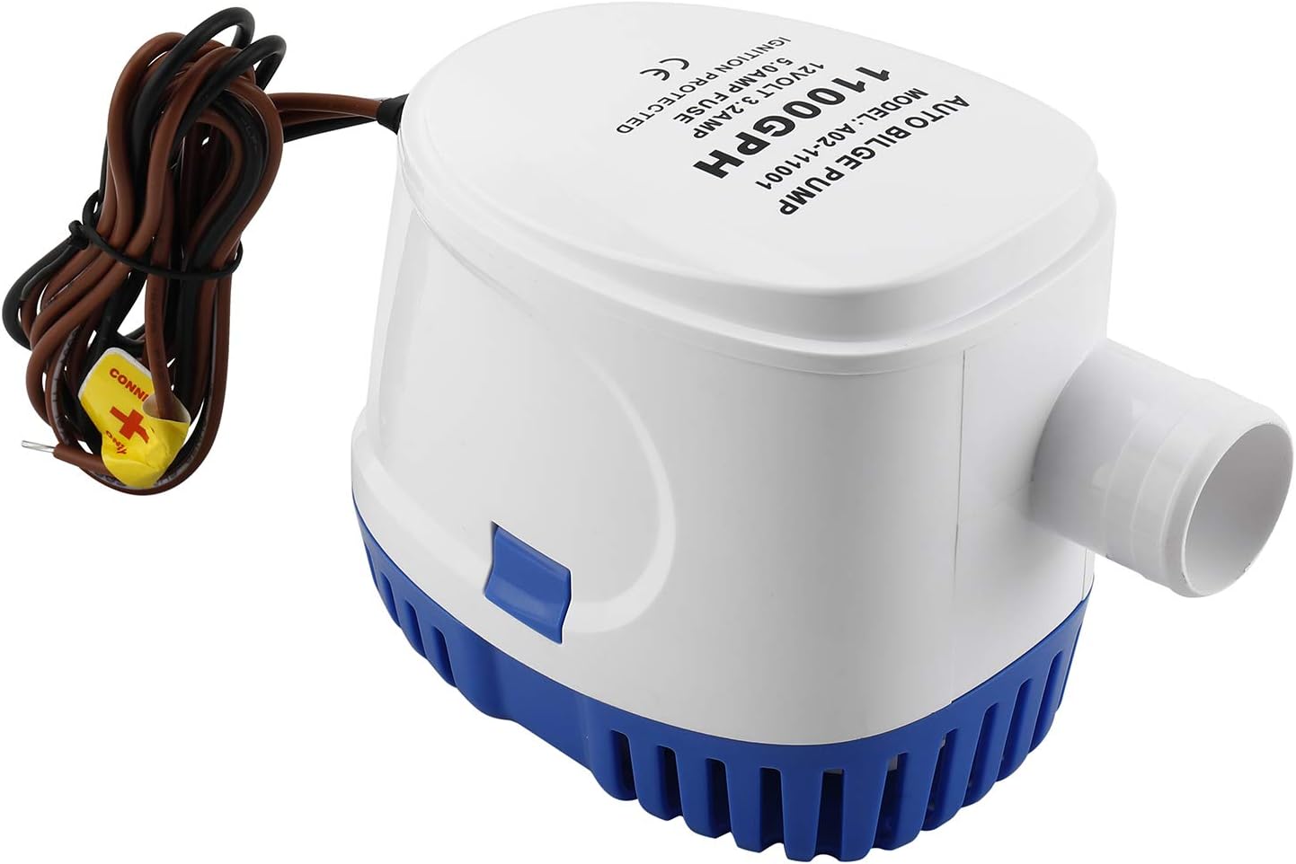 Homend 12Volt 1100 GPH Water Pump Automatic Bilge Pump with Float