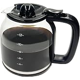 ALLCUP 12-Cup Glass Coffee Carafe Compatible with Ninja CE251 CE250 | Replacement carafe compatible with Ninja CE251 CE250 CE200 CE200C CE201 CE201C, Part XGLSLID200
