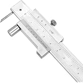 Kooingtech Metal Scribe, 200mm 8in Scribe Tool Marking Gauge Calipers | Carbide Scribe Caliper for Iron, Steel, Wood and Other Materials
