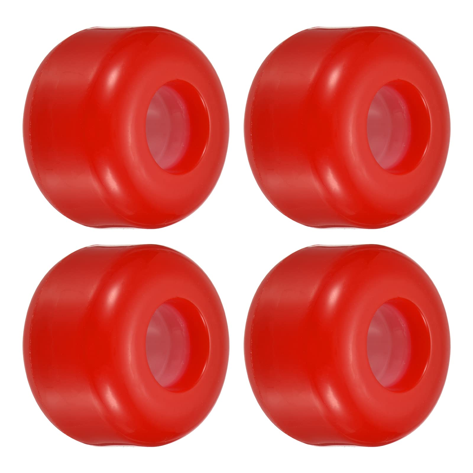 PATIKIL 54mm Skateboard Wheel, 4 Pack Street Wheels for Skateboards Cruiser Wheels Replacement 85A, Red