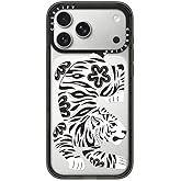 CASETiFY Impact iPhone 17 Pro Max Case [Slim/Wireless Charging Compatible / 8.2 ft. 4X Military Grade Drop Protection] - Silver Tiger - Clear Black
