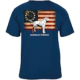 SEA DOG American Strong Patriotic Vintage Graphic T-Shirt, Garment Dyed 100% Ringspun Cotton, Relaxed Fit, Printed in USA