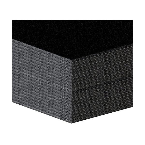 20 Stück Leichtschaumplatten, Leichtstoffplatten 5mm SCHWARZ Format: A4 (21x29,7cm)