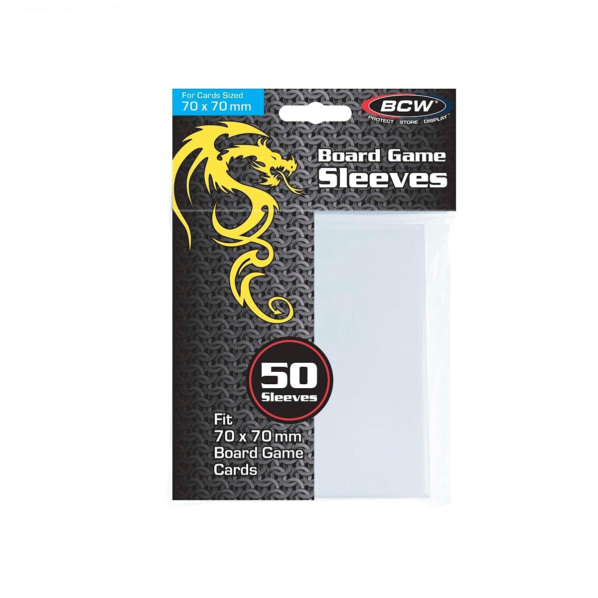 BCW Board Game Sleeves - Square No.1 (70MM X 70MM)