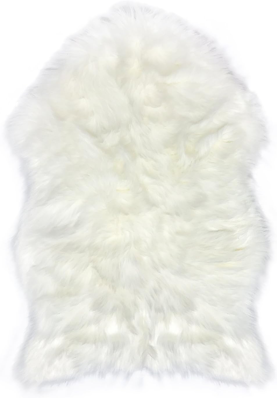 Amazon Com Faux Fur Sheepskin Rug White Furry Rugs For Vanity Seats Chairs Cover Plain Shaggy Area Luxury Home Throw Plush Seat Pad Bedroom Kids Rooms Living Room Floor Faux Australian