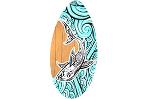 UGPLM Skimboard Beach Sand Board Wooden Skim Board Surf Board for Boys Girls Teens Children
