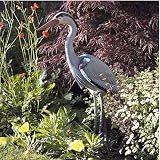 Unibos NATURAL Looking Heron Bird Decoy Deterrent Garden Ponds 78CM view 7