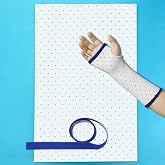 Thermoplastic Splinting Sheet [DIY Kit] 24"x12"x1/8", with an Edge Strip | Cuttable, Repeated Plastic for External Support, 2026 Upgraded
