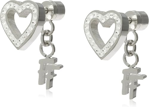 Amazon フォリフォリ Follifollie Playful Heart オープンハートピアス シルバー 3e14f006c ピアス 通販