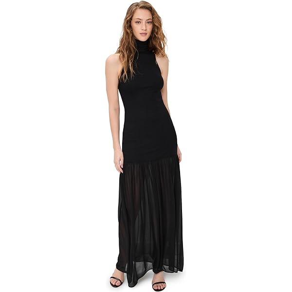 Black Tape_ Womens Sleeveless Long Maxi Dress Black S at Amazon Women's  Clothing store
