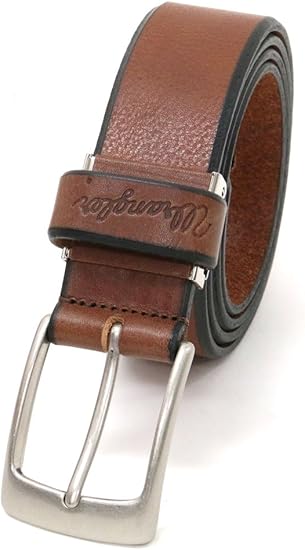 Amazon ラングラー ベルト レザー メンズ ブラウン Free ベルト 通販