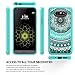 LG G5 Case Clear,LG G5 Phone Case ,AnoKe Scratch Resistant Mandala Ultra Thin Slim Fit Hard Back TPU Bumper Unlocked Cute Protective Cover Cases with Screen Protector for LG G5 Girls Women TM CH Mint