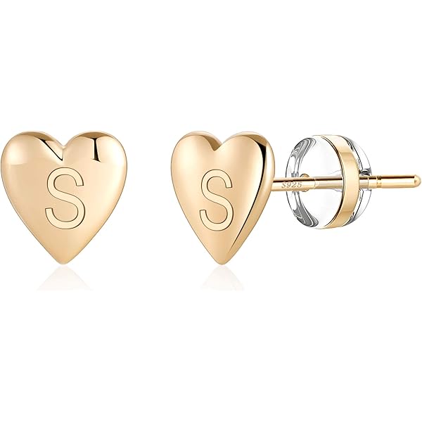 Amazon.com: 925 Sterling Silver 9mm Pink CZ Heart Stud Earrings