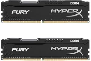 Kingston Technology HyperX FURY Black 32 GB Kit CL15 DIMM DDR4 2400 MT/s Internal Memory (HX424C15FBK2/32)