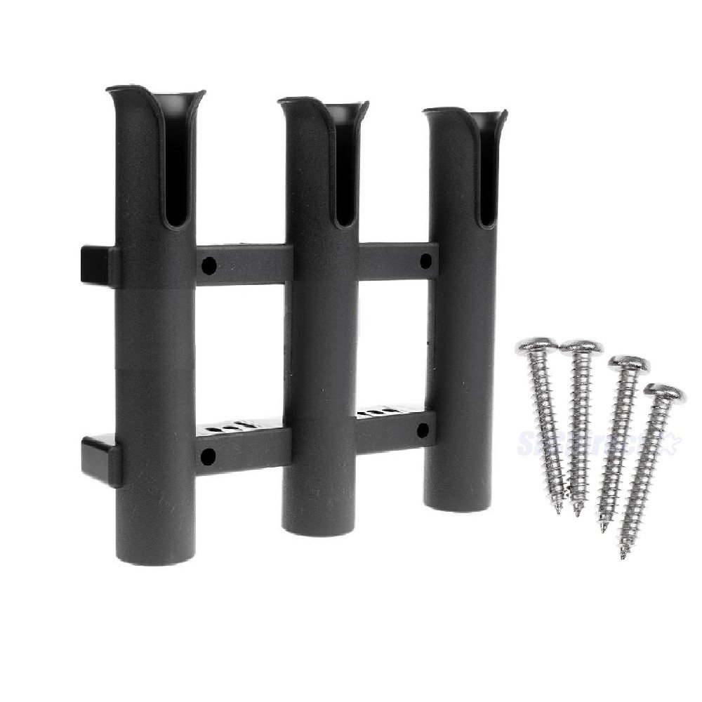 Buy BigTron Fishing Rod Holders, Minidiva One Piece 3 Tubes Boat Rod Holder Pole Racks,Side