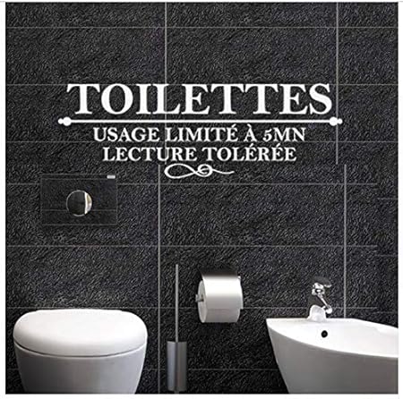 Téléchargement gratuit Images Humour Stickers Muraux Toilettes Vinyle Mur Decor Wc Mural Art actualisé par