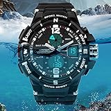 DEEBOL Dual Time Electronic Watches for Men Water Resistant Sports Watch Men Watches