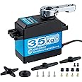 Hosyond DS3235 35kg Digital RC Servo High Torque All Metal Gear Coreless Motor Waterproof Servo Motors for RC Robot, Car, Truck (Control Angle 270°)