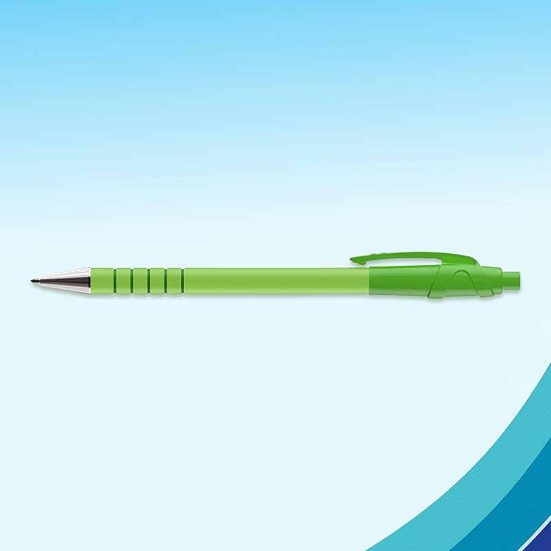 Flexgrip Ultra penna a sfera | punta media (1 mm) | nero | colori vivaci | confezione da 5