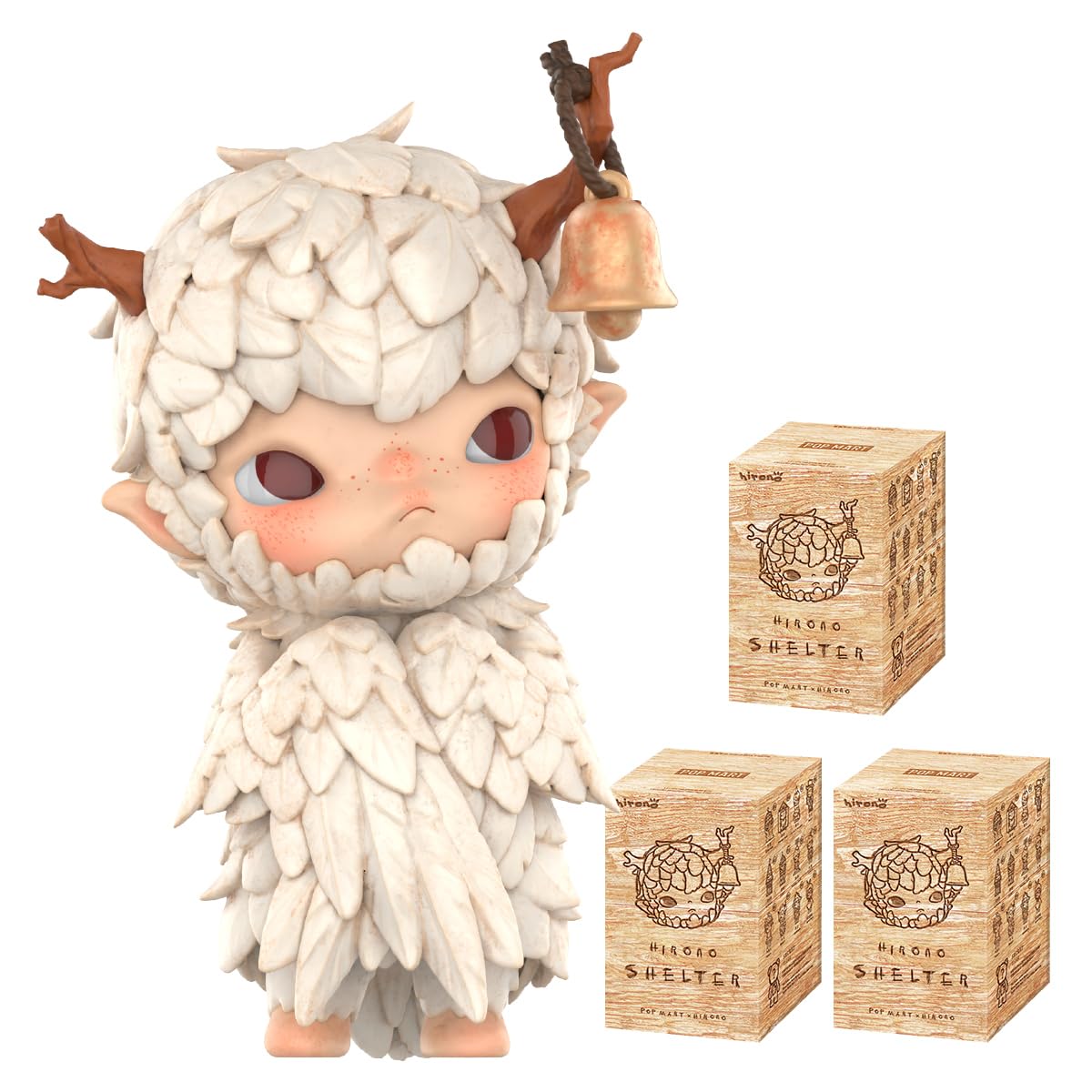 POP MART Hirono Shelter Series Figures 3Boxes 2.5 inches Articulated Character Premium Premium Design Gifts for Fan-Favorite Collectible Toy Art Action Figure
