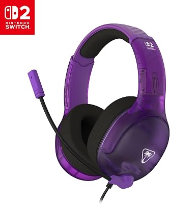 Airlite Fit Noir Anthracite Casque de Gaming Filaire sous Licence Officielle pour Nintendo Switch 2
