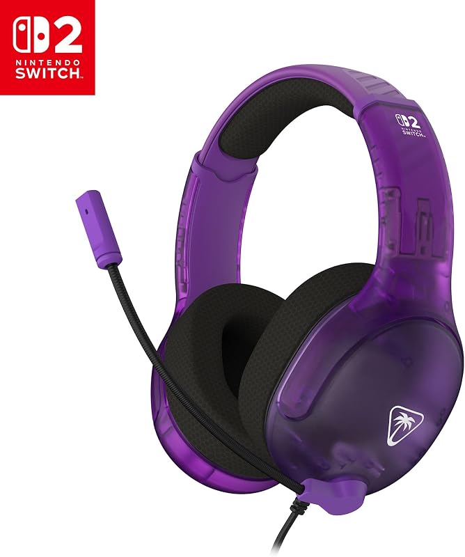 Airlite Fit Noir Anthracite Casque de Gaming Filaire sous Licence Officielle pour Nintendo Switch 2