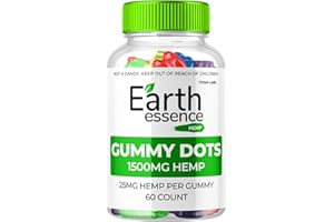TITAN LABS Earth Essence Gummies, Earth Essence Gummy Dots, Earth Essence Hemp Gummies Supplement for Health and Wellness, Earth Essence Supplement Gummies All Natural Hemp Formula Vitamin (60 Gummies)