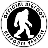Bigfoot Response Vehicle Vinyl Decal Sticker | Cars Trucks Vans Walls Laptops Cups | White on Black Background | 5.5 inches | KCD906W