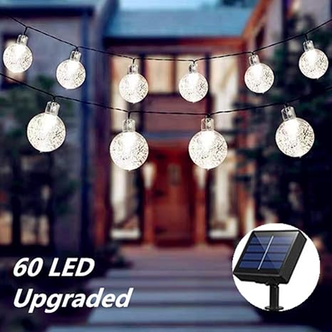 Solar String Lights Garden 60 Led 39ft Outdoor Waterproof Solar