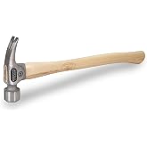 VAUGHAN Titanium Framing Hammer, 14 Oz, Milled Face | Precision-Cast Titanium Head, Milled Face, Hickory Handle, Magnetic Nail Holder, 7175