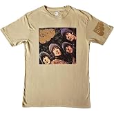 The Beatles Unisex Adult Rubber Soul US Sleeve Print T-Shirt (XL) (Sand)