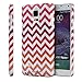 Fosmon MATT-DESIGN Chevron Rubberized Protective Hard Case for Samsung Galaxy Note 4 (Red)