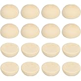 PATIKIL 15mm Half Wood Beads, 300 Pack Unfinished Natural Wooden Beads Round Split Wood Balls for Craft Art Ornaments Painting