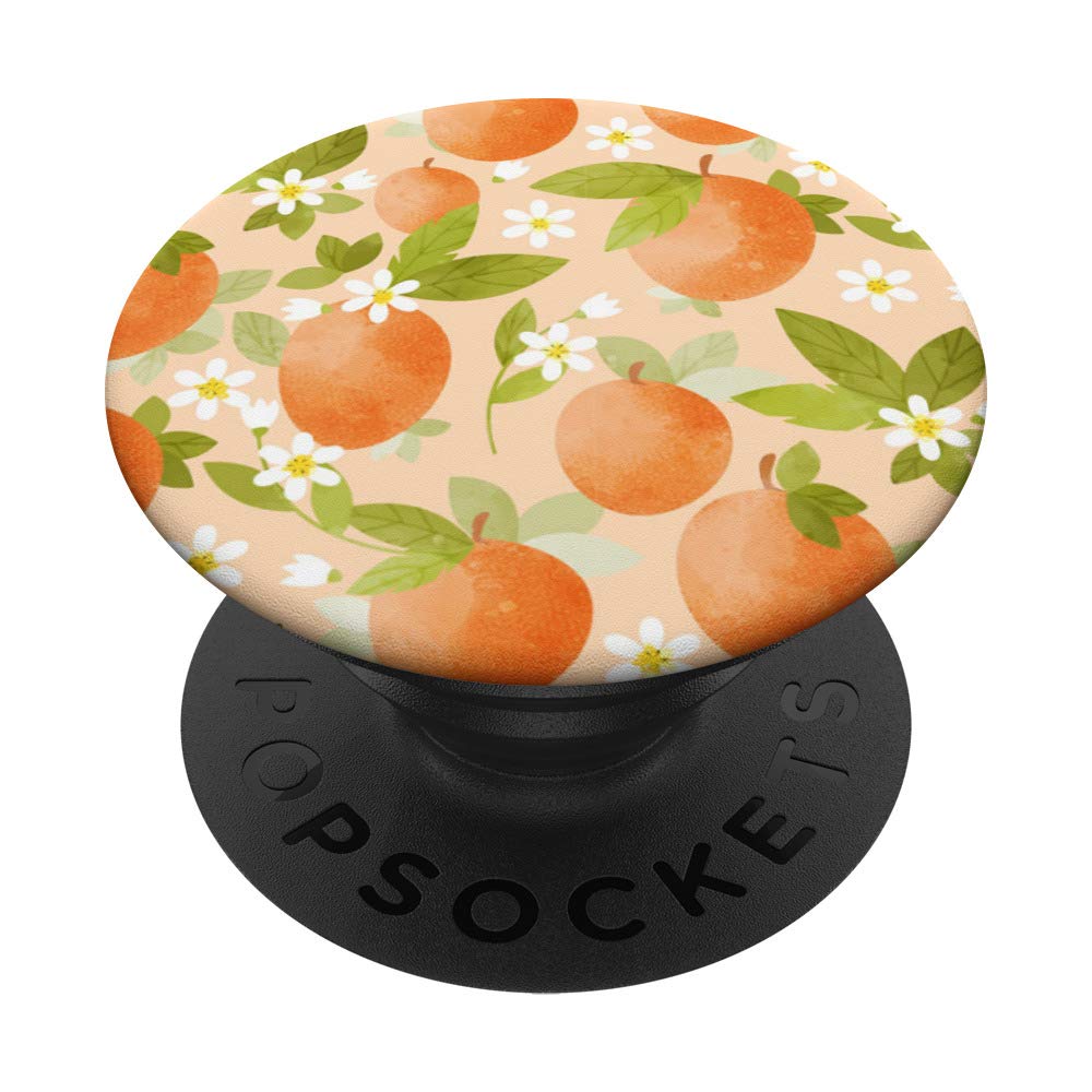 Peach Fruit Pattern PopSockets PopGrip: Swappable Grip for Phones & Tablets