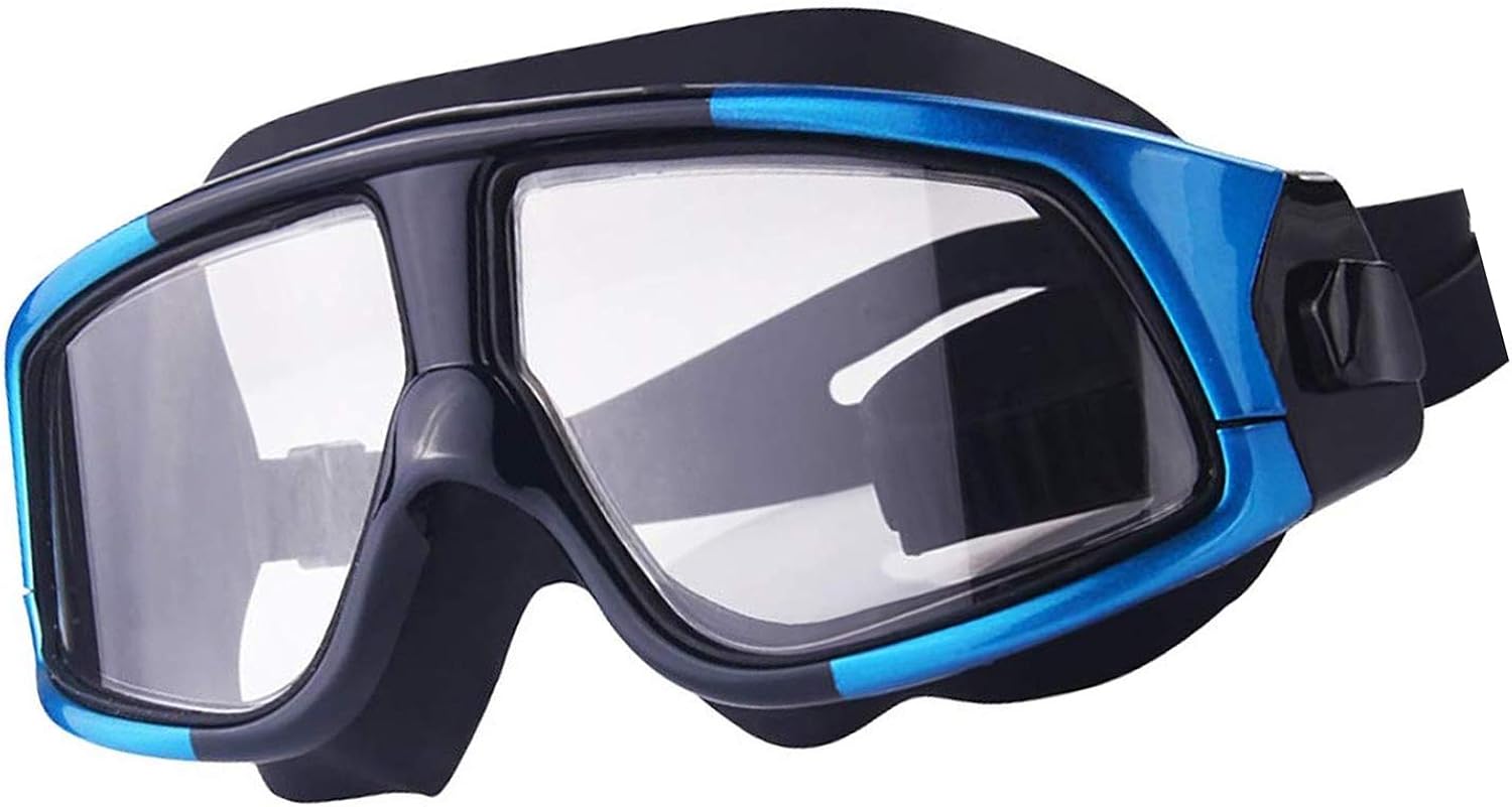 Swimming Goggles Large Frame Swim Anti Fog Protection Big 360 Seal