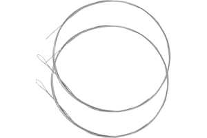 Vaguelly 2pcs Steel Dulcimer Strings Replacement Accessories for Instruments Easy to Install and Use for