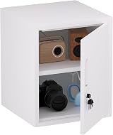 JINGUR White Metal Storage Locker Cabinet with Locking Door and Adjustable Shelf view 9