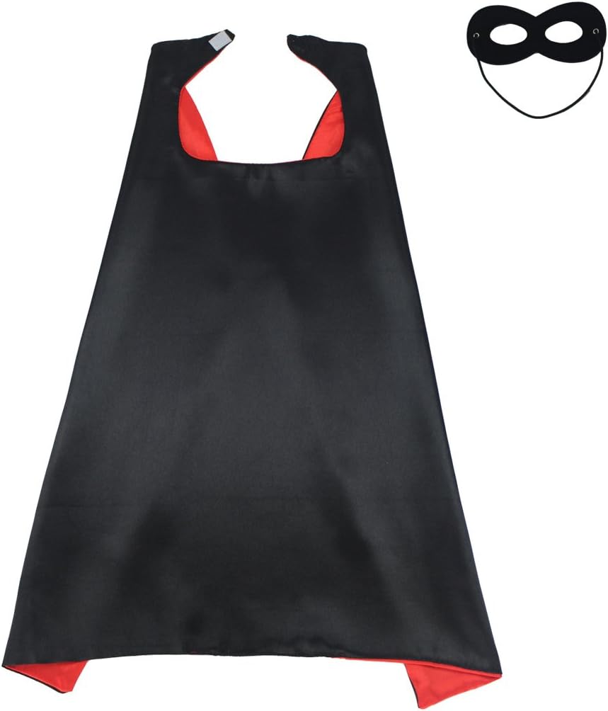 TOPWAYS® Super Hero Black Kids Cape Mask