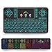 Mini Wireless TV Keyboard and Touchpad Mouse Combo with Colorful Backlit, Q9 2.4Ghz Colorful Backlit Handle Control for Android TV Box, Windows PC, HTPC, IPTV, Raspberry Pi, 360, PS3, PS4 by Okela