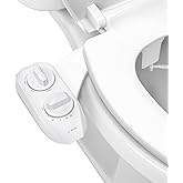 LUXE Bidet NEO 120 Plus - Single Nozzle, Non-Electric Bidet Attachment for Toilet Seat, Patented Slide-In Install, 360° Self-