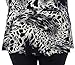 Chicwe Women's Plus Size Leopard Printed Casual Blazer Jacket - Waterfall Open Front Ivory 2XL