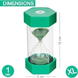 Temple Lodge Jumbo Sand Timer for Kids Green 1 Minute Visual Tool view 2