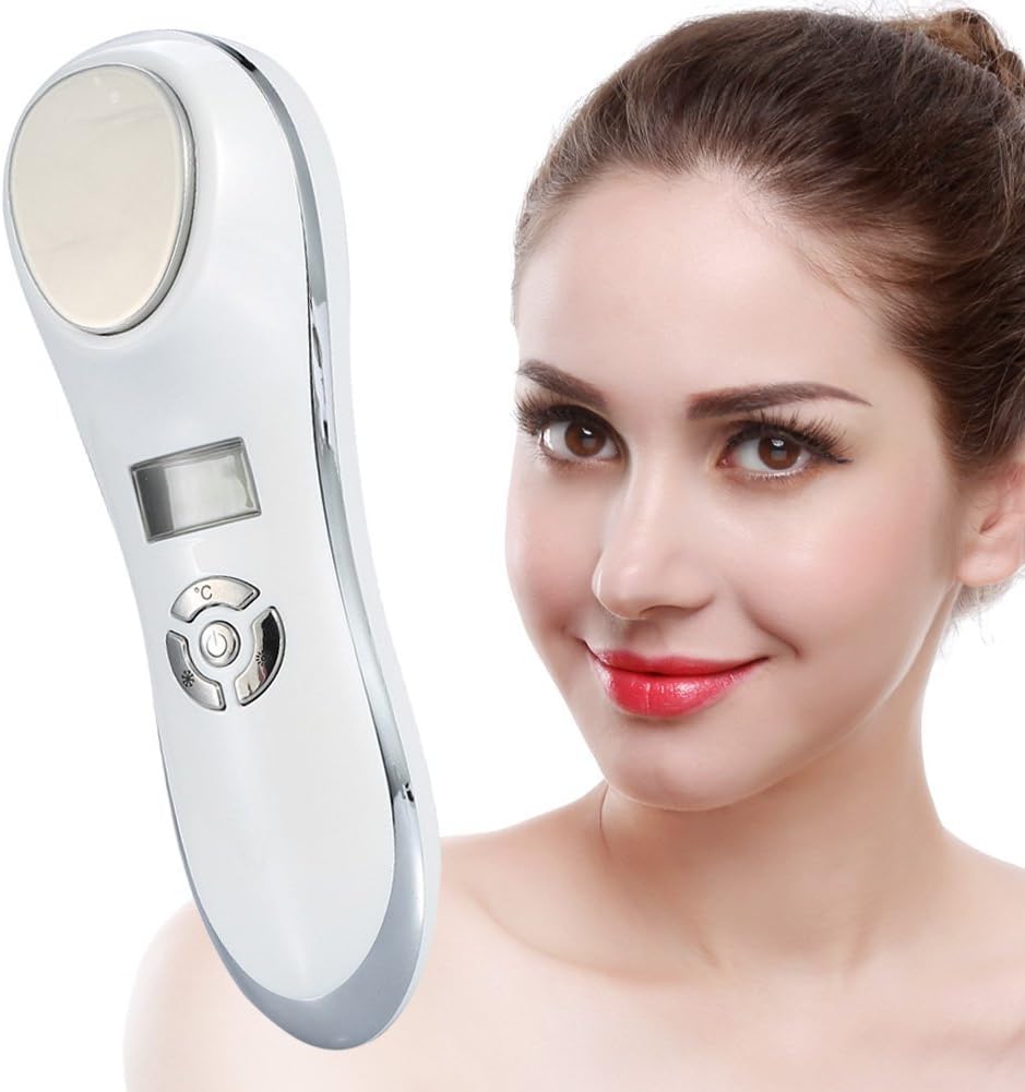 𝐁𝐥𝐚𝐜𝐤 𝐅𝐫𝐢𝐝𝐚𝒚 Skin Tighten Device, USB Charging Hot Cold Hammer Face Lifting Beauty Machine
