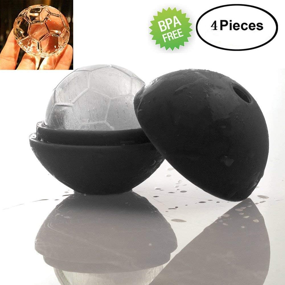 Ice Soccer Ball Molds For Bars And Kitchen Easy Release