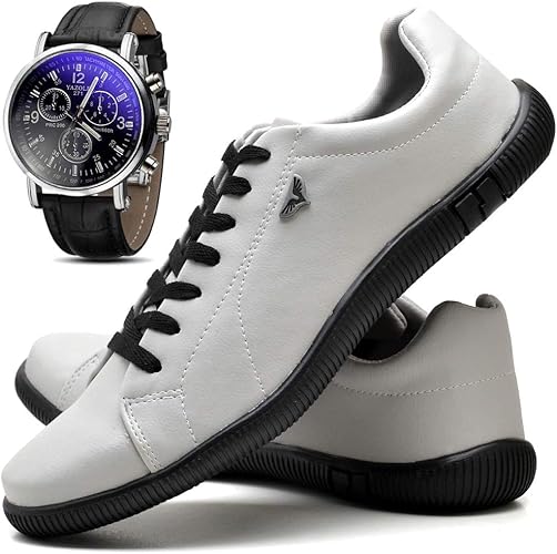 sapatênis sapato casual com relógio juilli