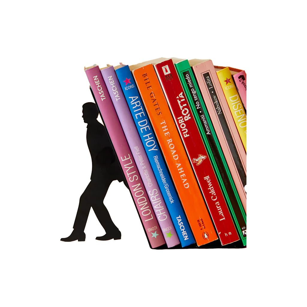 Balvi Bookend Too Many Colour black Support for books Metal