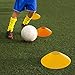 100 Agility Disc Cones - Perfect for Soccer, Football Training & More - Includes Disc Cone Carrier Bag & Stand