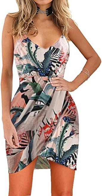 spaghetti strap wrap dress