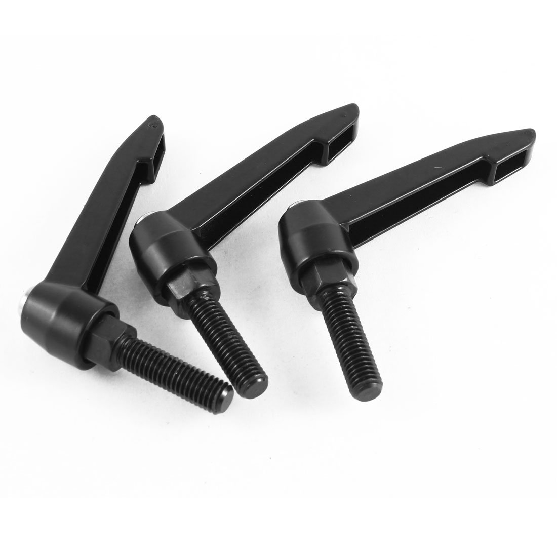 sourcingmap M10 x 35mm Male Thread Lathe Machinery Adjustable Clamping Handle 3pcs