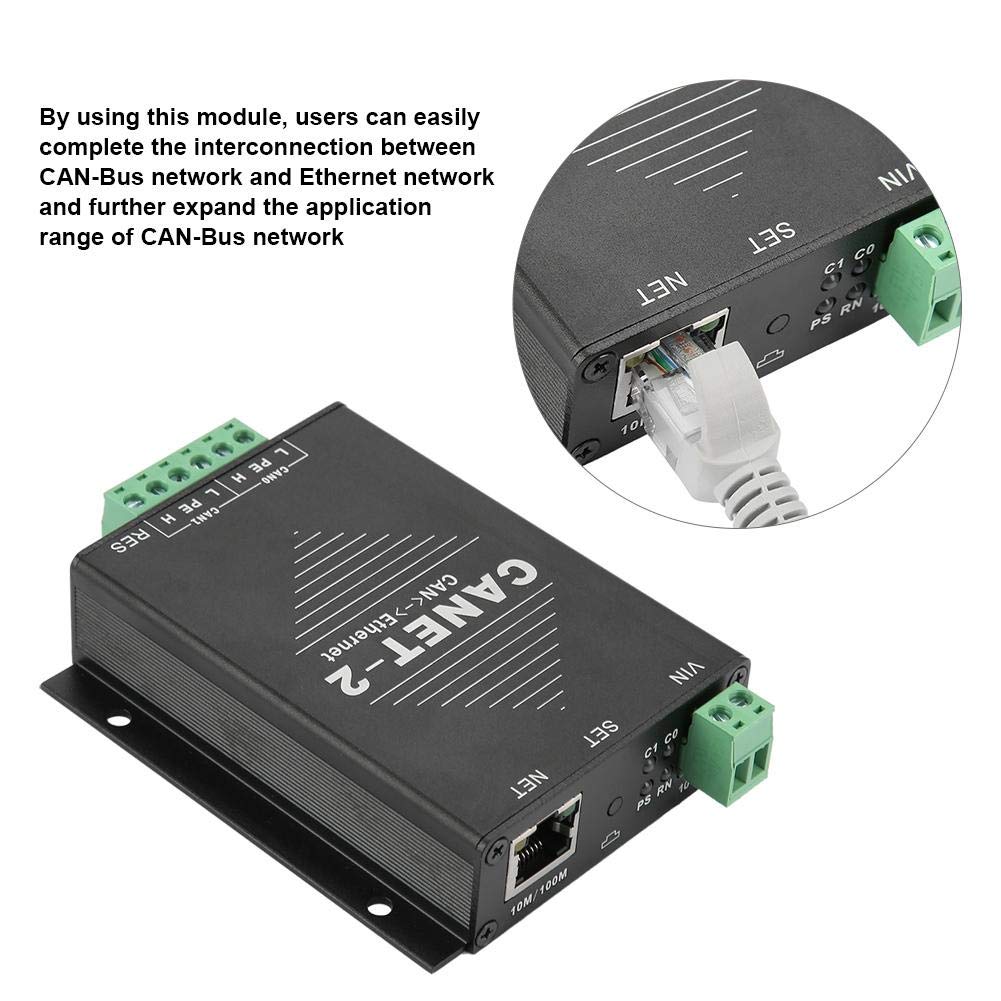 to CAN Interface Converter DC 828V 2Way CANBus to LAN TCP